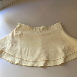 Nectar Clothing Butter Yellow Mini Ruffle Skirt